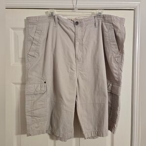PD&C Mens Light Beige Cotton Cargo Shorts Size 44